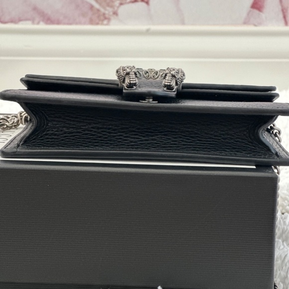 Gucci Dionysus Black Leather Super Mini Bag - Picture 12 of 16
